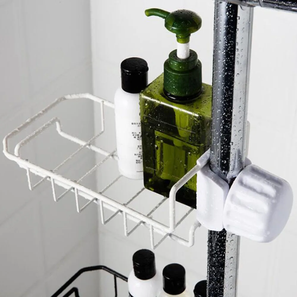 Stainless Steel Adjustable Sink Kitchen Organizer Stand Drainer Shower Rack Faucet Shelf Bathroom Storage Soap Holder