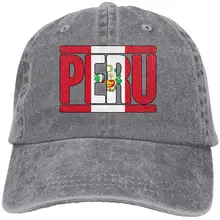 Перуанский флаг Перу текст для взрослых джинсовый Дальнобойщик шляпа регулируемая бейсболка