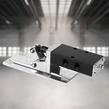 Алюминиевый сплав G1/4 дюйма ножной клапан контроля давления пневматический 2 положения 5 способ ST-402 Высокая точность обработки