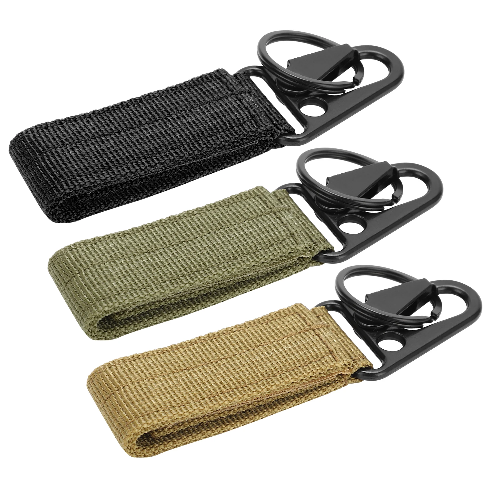 Details about   Outdoor Tactical Belt Hanging Buckle Hanger Keychain Hook Loop Holder for Belt 