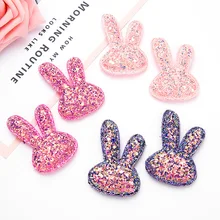 6-Pack дети Мерцающий Порошок мультфильм Волшебная наклейка маленькая девочка ребенок Банг-стикер сломанные волосы бахрома захват стабилизатор Pad Hai