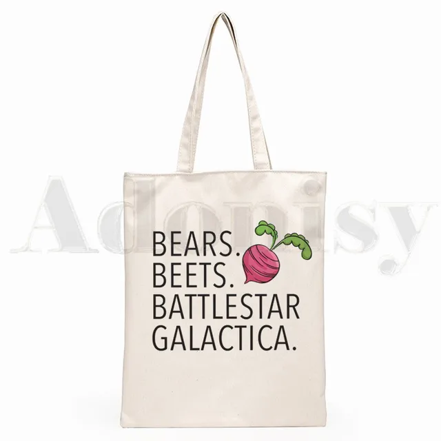 The Office TV Show Dunder Mifflin Paper Company Shoulder Canvas Bags Large Capacity College Harajuku Handbag Women Shopping Bag M