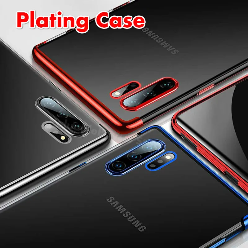 Мягкий чехол для samsung Note10 Plus Pro прозрачный чехол из ТПУ для Galaxy A10S A20S A30S A50S A10 A20 A30 A40 A50 A70
