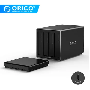 

ORICO NS400C3 4 Bay Type-C Hard Drive Dock Support 40TB storage USB3.1 5Gbps UASP with 12V6.5A Adapter Tool Free HDD Enclosure