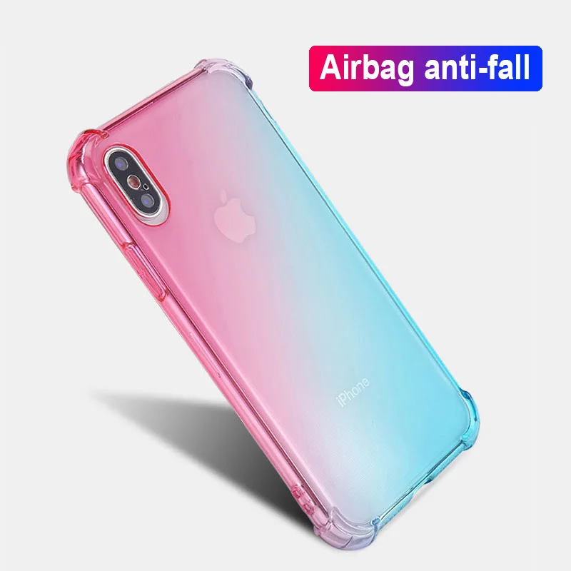 Противоударный мягкий чехол из ТПУ для Apple iPhone 11 Pro Max X XS XR 8 7 6 6S Plus SE|Бамперы| |