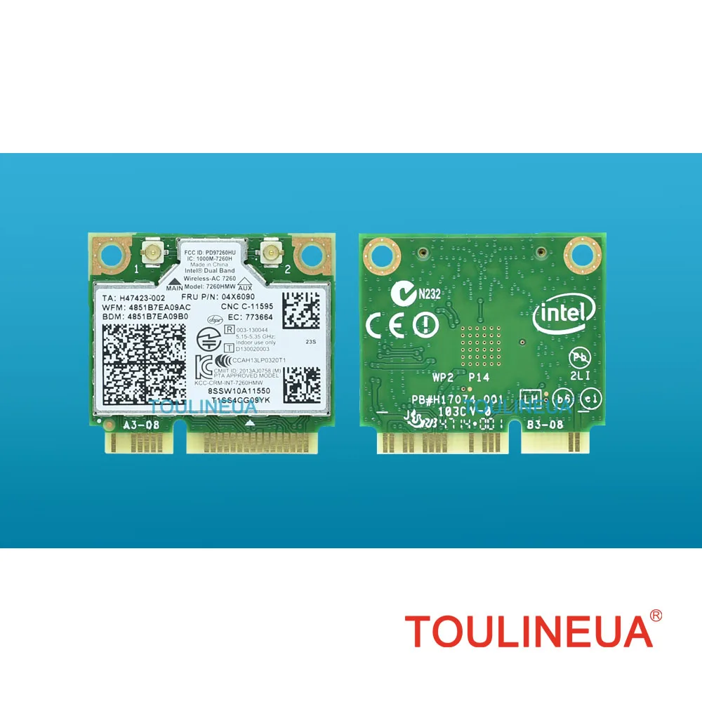 Новая сетевая мини карта Intel 7260HMW FRU 04X6090 7260 ac 7260ac Bluetooth 4 0 Wi Fi для lenovo S310 S410 S410P M440 FLEX