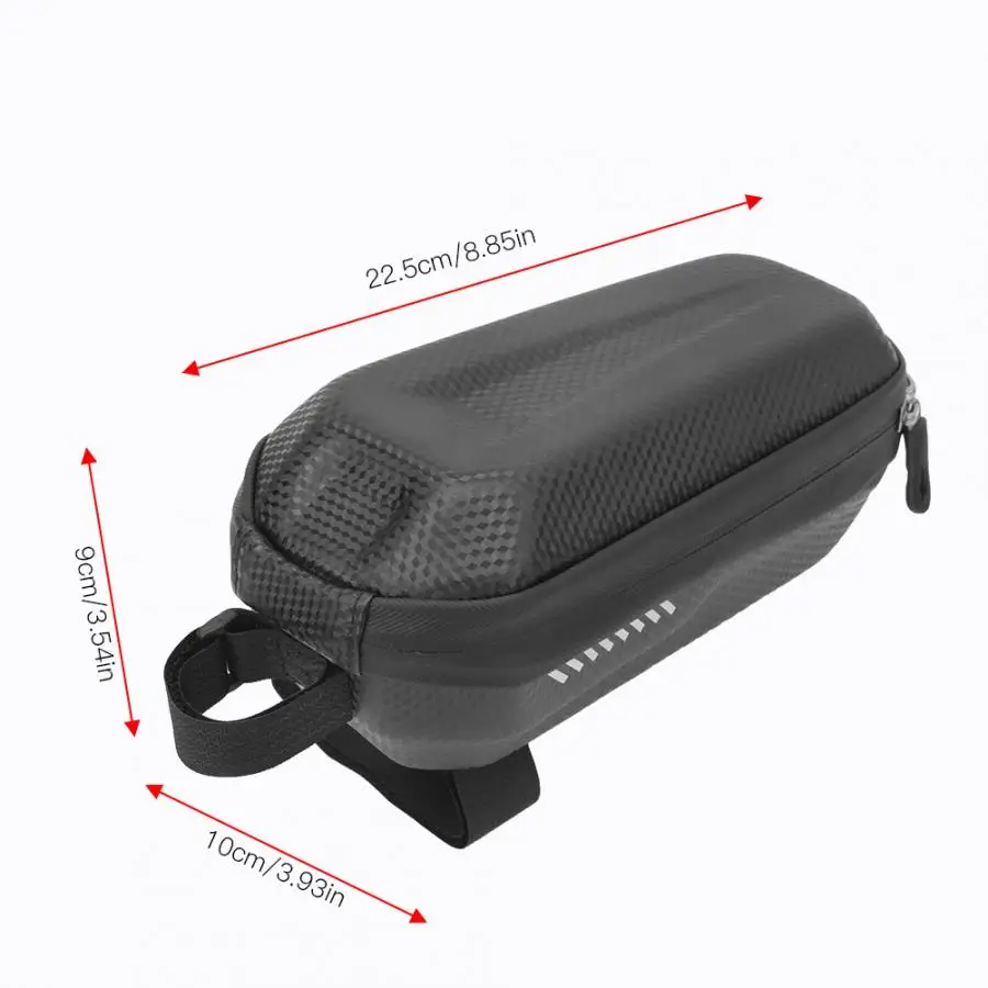 EVA Hard Shell Bicycle Bag Waterproof Bike Front Tube Bag Reflective Bicycle Frame Pouch Holder Saddle Bag Cycling Equipment