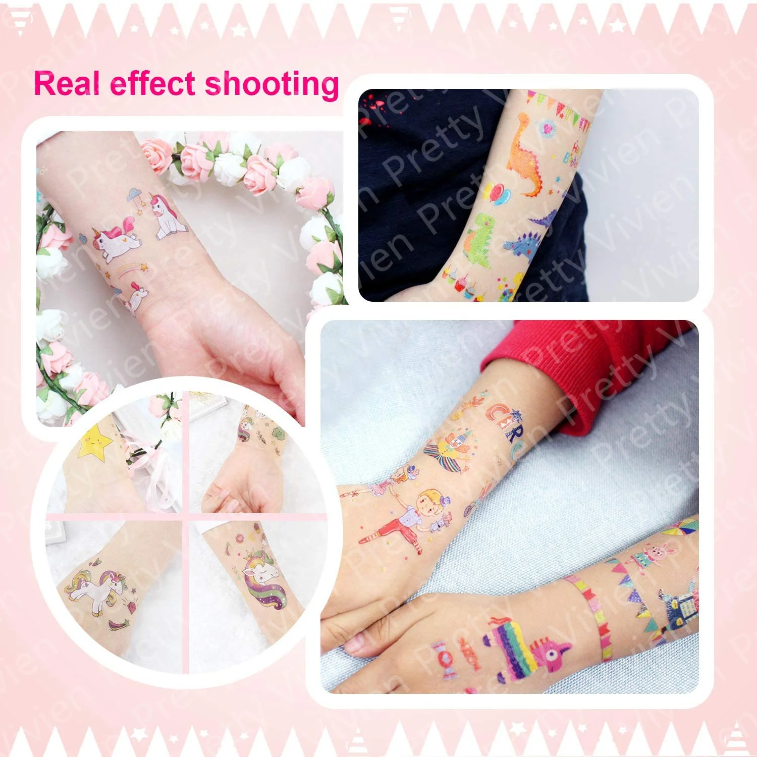 12pcs Fake Tattoo Stickers Cartoon Temporary Tattoo Kids Children Hands Arm DIY Body Art Tatuaze Dla Dzieci Tatuajes Temporales view 2