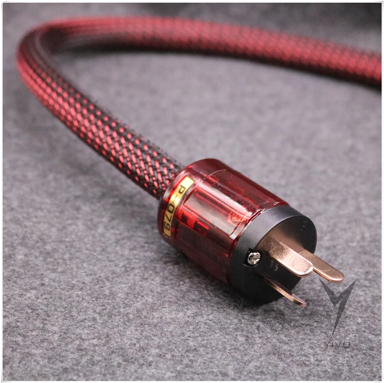 Hifi кабель из чистой меди США/Европейский шнур питания с P-079/P-079E C-079 разъем питания