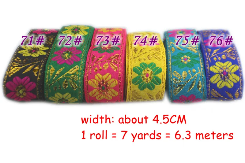 7 ярдов/партия индийская Тайланд национальная вышитая лента для одежды на заказ Сделай Сам ручной работы швейная ткань пояс аксессуар для украшения кружева
