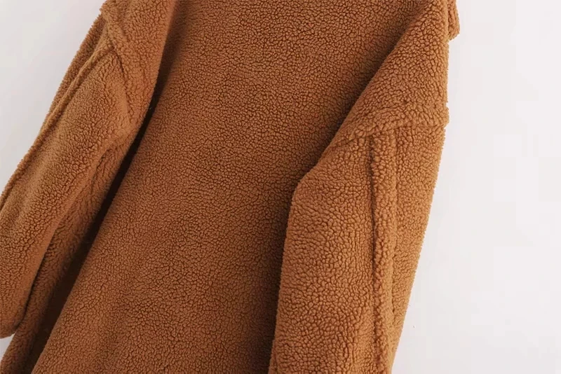 Зимнее пальто из искусственного меха женское плотное теплое длинное плюшевое Пальто Плюс Размер Женская куртка из искусственного меха Корейская уличная одежда из овечьей шерсти 12 цветов