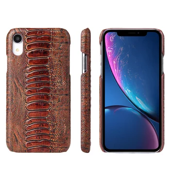 

High Quality Genuine Leather Brand Cell Phone Case for iPhone Xs Max XR X 8 7 Plus 6s for Samsung S8Plus Crocodile Pattern Cover