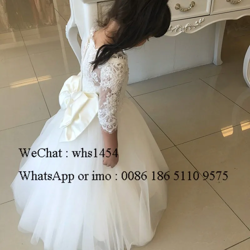 Mbcullyd/невидимые платья с глубоким вырезом и цветочным узором для девочек на свадьбу, Кружевная аппликация для бального платья, платье для первого причастия на день рождения