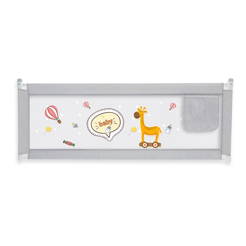 fawn 150x80cm Kidlove Двойные кнопки вертикальная подъемная кровать забор игры ворота безопасности для детей младенец - Цвет: fawn 150x80cm