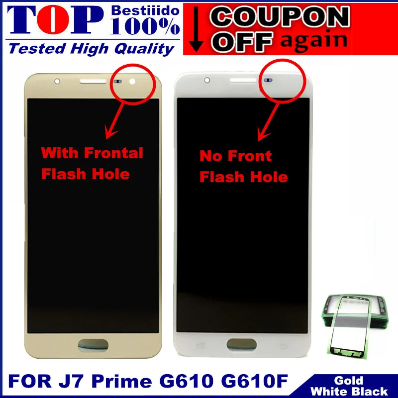 Для samsung Galaxy J7 Prime lcd G610 G610F G610M дисплей сенсорный экран дигитайзер Замена с