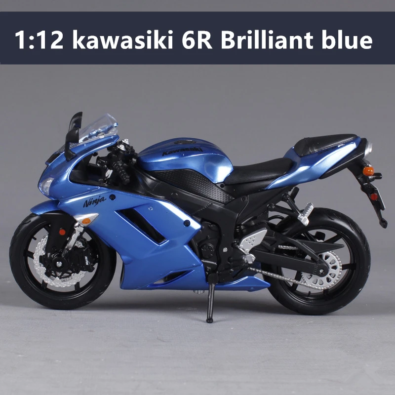 Maisto 1:12 Kawasaki Ninja simulation скремблер моделирование сплав мотокросса серии авторизованный игрушечный мотоцикл автомобиль Коллекционирование подарки - Цвет: Kawasaki 6R