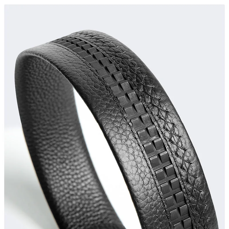 Xiaomi Qimian head layer cowhide Mens Belts Automatic Buckle Fashion Belts For Men Business Popular Male Brand Black Belts Soft (6)