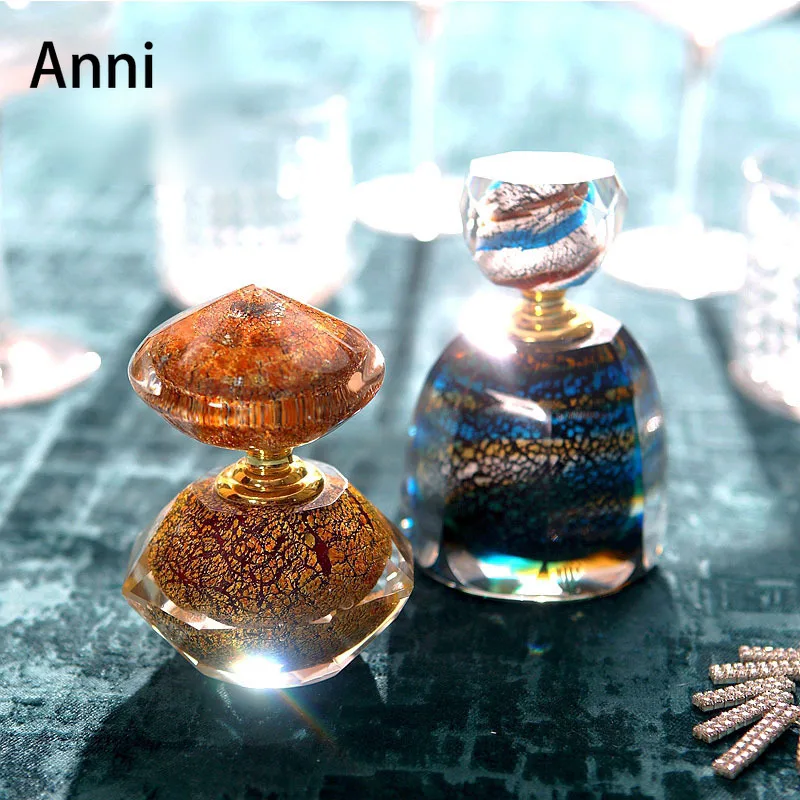 European Classical Glass Bottle Creativity Colorful Ice Cracks Perfume Bottles Dressing Table Decorative Ornaments Home Decor | Дом и сад