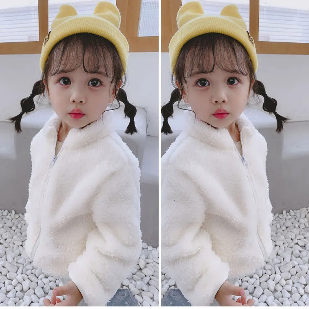 2020 зимние куртки на молнии для маленьких девочек пальто Детские теплые детская