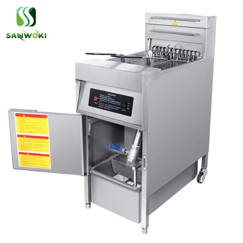 

Mechanical version single cylinder with oil filter electric fryer Single-tank Frying Machine 2 baskets deep fryer