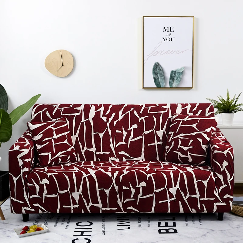 tidak teratur line sofa cover katun stretch sofa penutup elastis sofa covers untuk ruang tamu slipcovers untuk kursi furniture cover