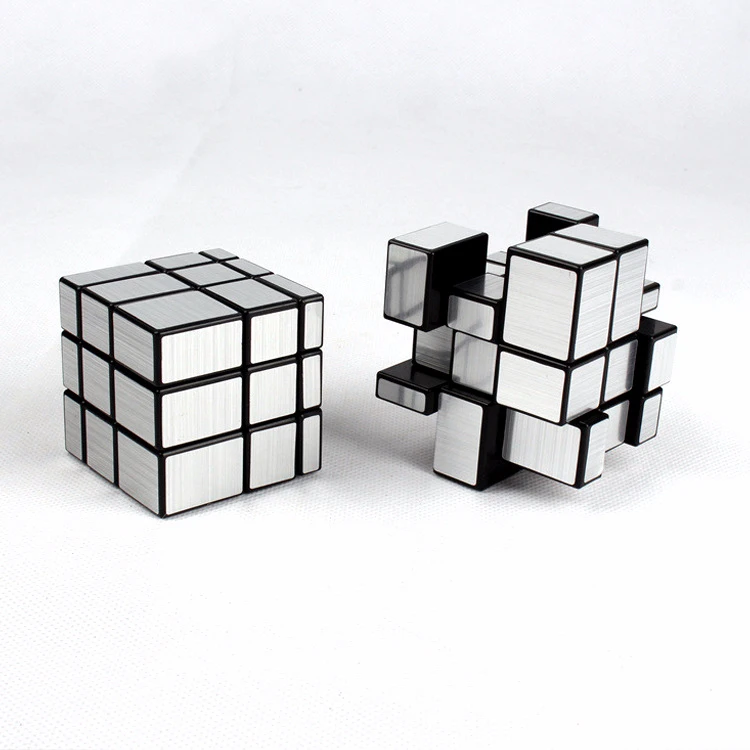 3x3x3, волшебный зеркальный кубики головоломка с отливом, профессиональный Кубик Рубика от Скорость Magic Cube Neo Cubo Magico, обучающие игрушки для детей
