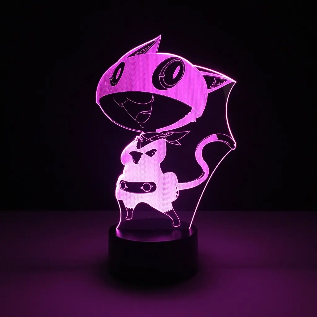 Классный светодиодный ночной Светильник для мальчиков Morgana Game Persona 5 ночной Светильник для детей подарок на день рождения лучший дропшиппинг Usb Led ночник 3d