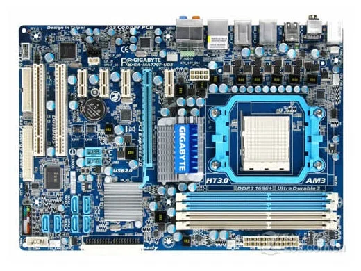 Разъем AM3 для AMD 770 Gigabyte GA-MA770T-UD3 материнская плата DDR3 16 Гб GA MA770T-UD3 системная плата ATX используется PCI-E X16