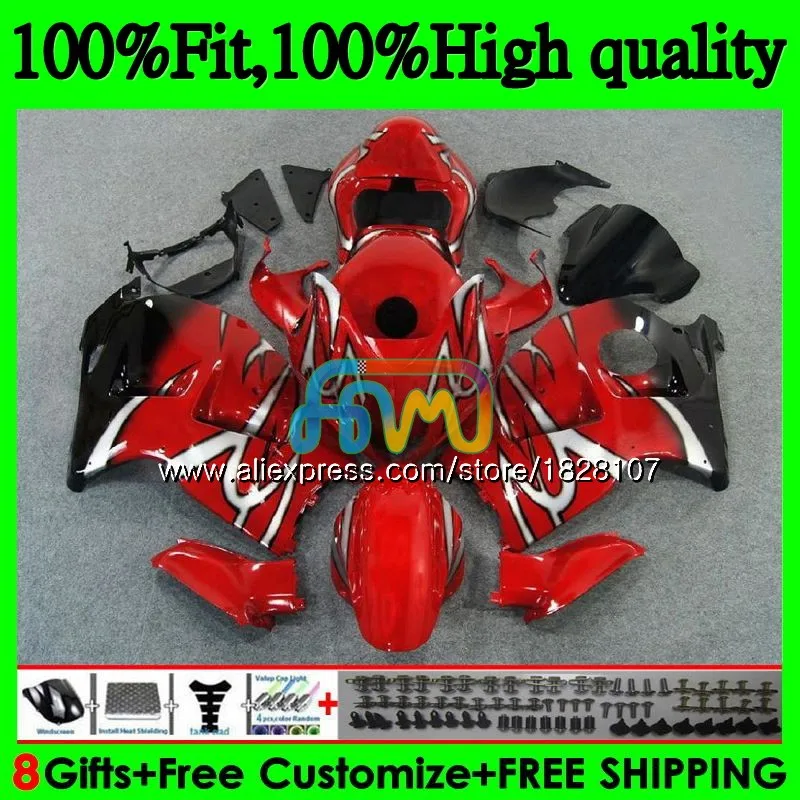 Инъекции для SUZUKI Hayabusa GSXR 1300 Красный Черный GSXR-1300 57BS. 251 GSXR1300 08 13, 14, 15, 16 лет 2008 2013 обтекатель - Цвет: No. 1
