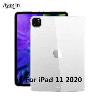 

Soft Transparent TPU Back Case for ipad pro 11 2020 2nd Generation Shockproof Clear Cover funda for iPad Pro 11 2020 Case+Pen