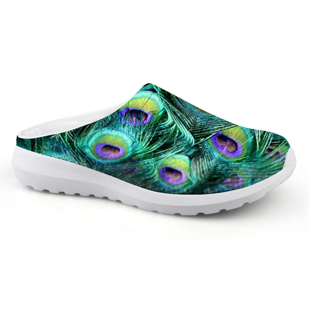 

Spring Summer New Style Hole Slippers Flat Semi-Closed-toe WOMEN'S Shoes Slip-on