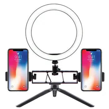 

Selfie Ring Light LED Circle Light USB LED Desktop Lamp with Stand Dimmable LED Fill Light for Live Stream Photograph