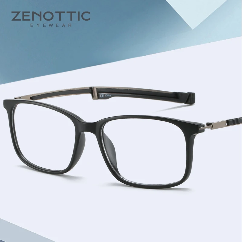 

ZENOTTIC Anti Blue Light Blocking Reading Glasses Magnet Hanging Neck Glasses Frame Resin Aspheric Lens Hyperopia Reader Eyewear