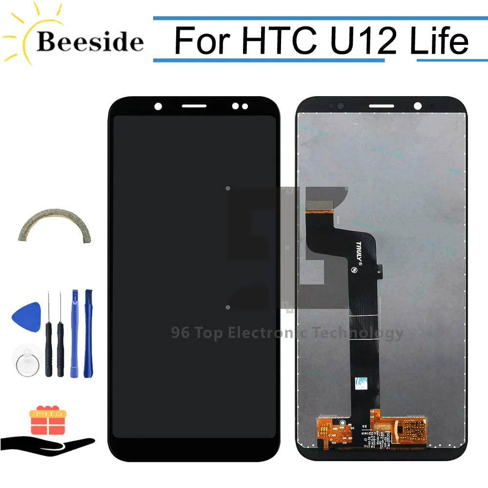 

AA+ Quality LCD 6.0'' For HTC U12 Life 2Q6E 2Q6E100 LCD Display Touch Screen Digitizer Assembly Replace With Tools