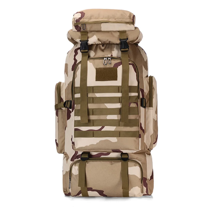 80L Водонепроницаемый Тактический Рюкзак Molle Camo, военный армейский походный рюкзак для кемпинга, рюкзак для путешествий, спортивная сумка для альпинизма на открытом воздухе