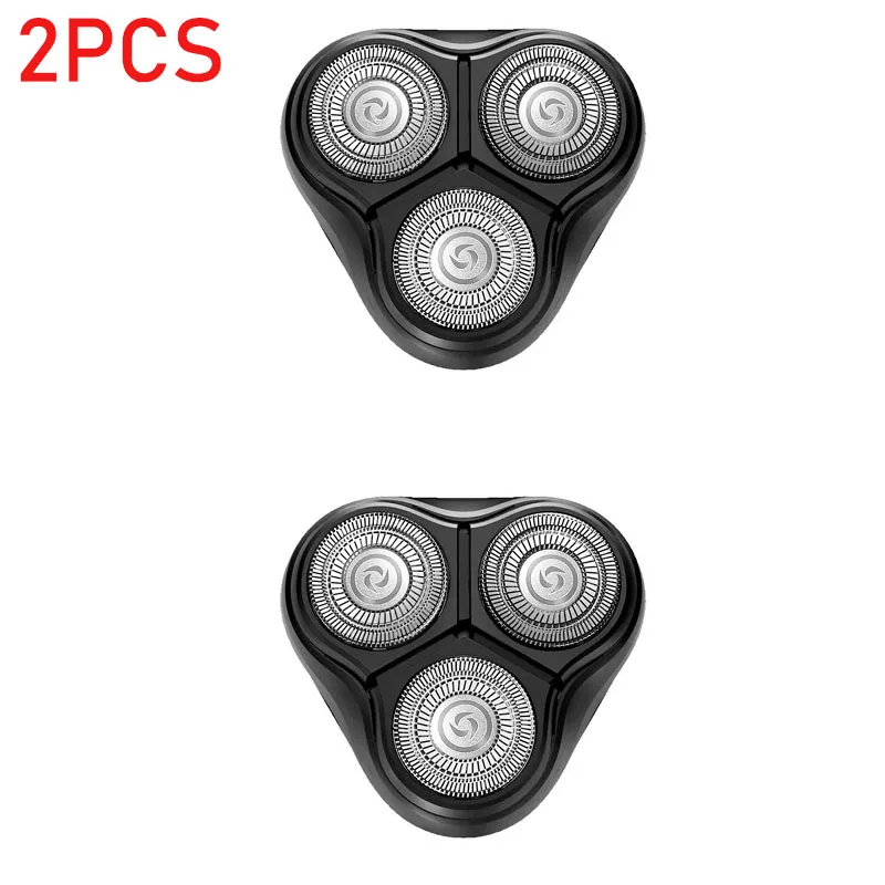 2pcs razor head Xiaomi Mijia Enchen BlackStone 3D умная Бритва для электробритва для мужчин, моющаяся, type-C, USB перезаряжаемая бритва, машинка для бороды, подарок - Цвет: 2pcs razor head
