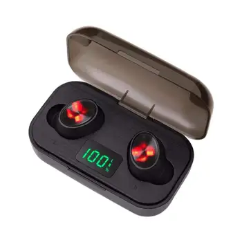 

F6 LED Sports Headsets Large Capacity Battery Display Touch Screen TWS 5.0 Wireless Bluetooth Headset