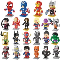 Disney Building Blocks Avengers Micro Diamond Small Particles Assembled Building Blocks Iron Man Spider Toy DIY Building Blocks 1