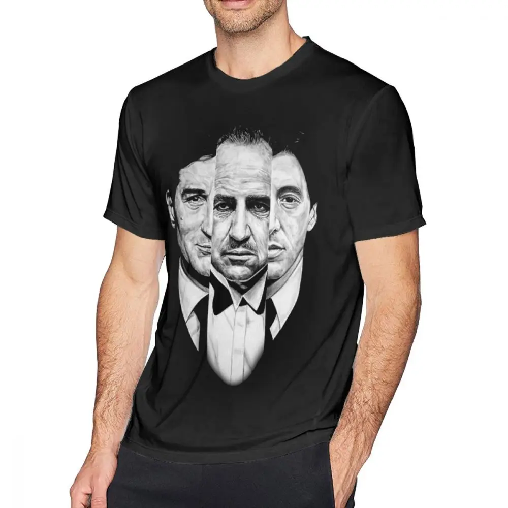 Godfather T Shirt Trilogy - Godfather T-Shirt Awesome Oversized Tee Shirt  Cotton Printed Men Short Sleeves Classic Tshirt