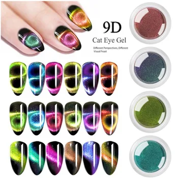 

1Box 3D Cat Eye Effect Magnet Mirror Powder Sets Gel Polish Magic Magnetic DIY Pigment Nail Art Decoration Magnet Chrome Dust