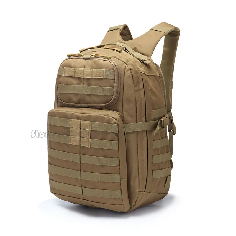 Тактический 45L Военный Рюкзак Molle, рюкзак для пеших прогулок, кемпинга, путешествий, охоты, военный штурмовой мешок, большой масштаб - Цвет: Tan