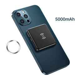 Power Bank magnétique sans fil 22W 5000mAh, chargeur sans fil Portable, charge rapide USB C, batterie externe pour 12/12 