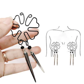 

10pcs Women Butterfly Torture Clamps Nipple Metal Stainless Steel BDSM Bondage Restraint Clips Breast Fetish Slave Flirting Toys