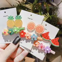 

Hairpin Net Red Ins Word Clip Bangs Clip Hairpin Cute Candy-colored Fruit Small Clip Headdress New Fashion High Quality