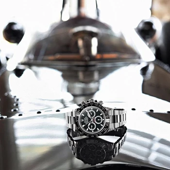

Rolex- Cosmograph-Daytona Men's luxury steel watchband wrist Watch New fashion quartz watch Gift Limited edition men's Watch4