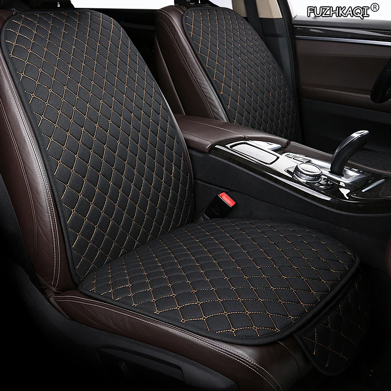 FUZHKAQI flax car seat covers For Hyundai IX35 IX25 Sonata Santafe Tucson ELANTRA Accent i20 i30 i40 automobiles accessories