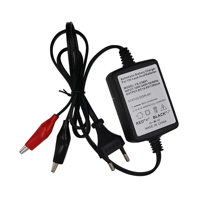 DC 14.8V 1.3A Smart Lead Acid Battery Charger for Motorcycle Toy Car With LED Indicator EU US Plug 110V 220V for Battery Charger