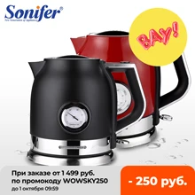 1.8L Electric Kettle Stainless Steel Tea Coffee Thermo Pot Kitchen Smart Whistle Kettle Samovar With Temperature Display Sonifer