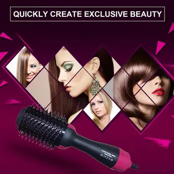 

Multifunctional New Hot Air Comb Resistance Wire Anion Blowing Comb 360 Degree Rotation Straight And Dual Purpose