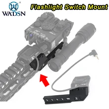 

WADSN Tactical Flashlight LightWing Metal Base Adaper UNITY Left And Right Side Flashlight Scout Mount Airsoft Surefir M300 M600